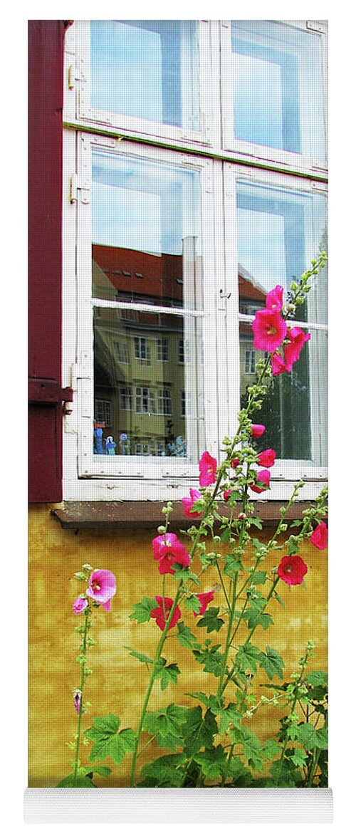 Window Yoga Mat featuring the photograph A Cheerful Window by Ted Keller