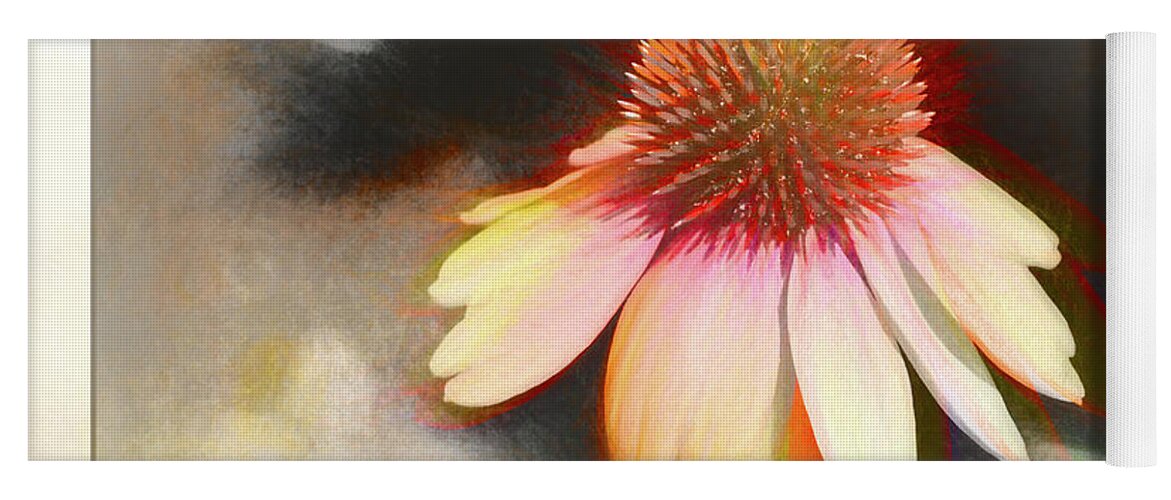 Beauty Yoga Mat featuring the photograph A colorful Coneflower with bokeh by Natalie Rotman Cote