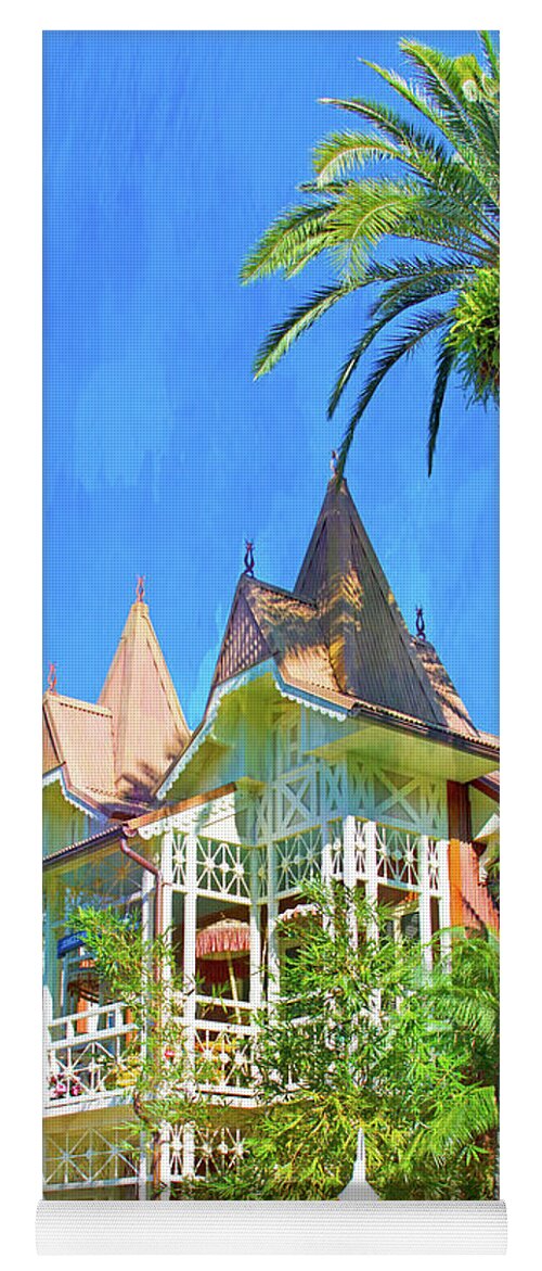 Magic Kingdom Yoga Mat featuring the photograph A Day in Adventureland by Mark Andrew Thomas