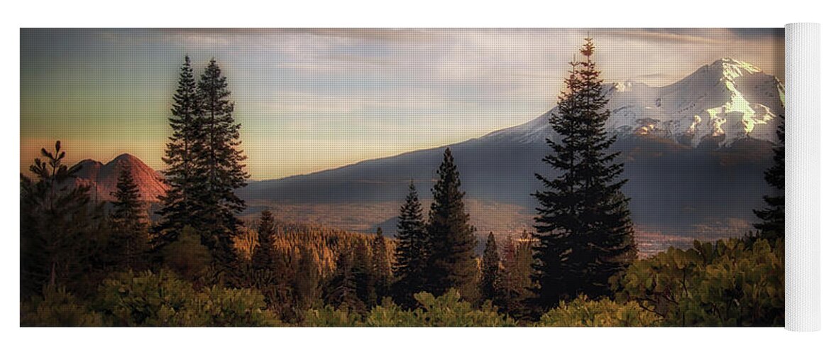 Black Butte Yoga Mat featuring the photograph A Favorite View by Marnie Patchett