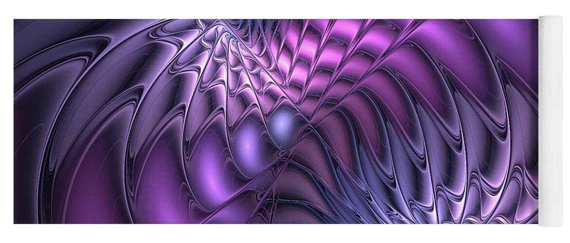 Abstract Yoga Mat featuring the digital art A Moment in Time by Gabiw Art