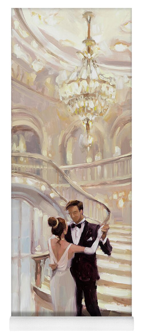 Romance Yoga Mat featuring the painting A Moment in Time by Steve Henderson