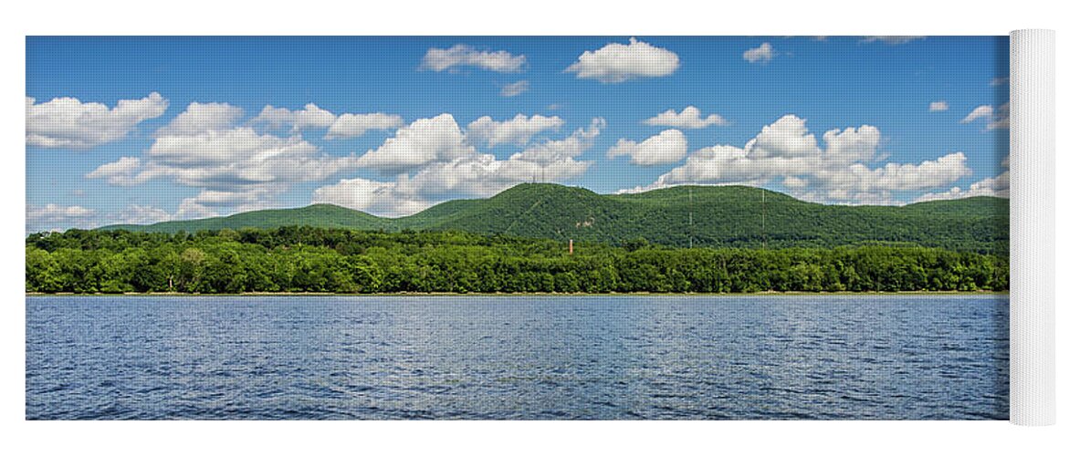 Hudson Valley Yoga Mat featuring the photograph A Perfect Day on the River by John Morzen