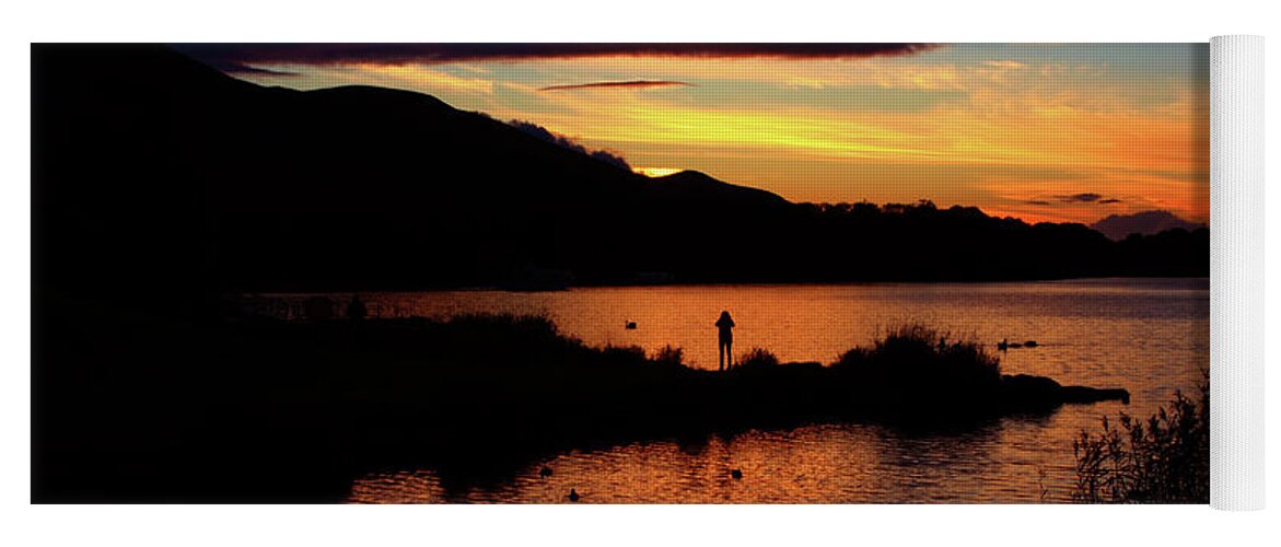 Ireland Yoga Mat featuring the photograph Lakes Of Killarney At Sunset by Aidan Moran