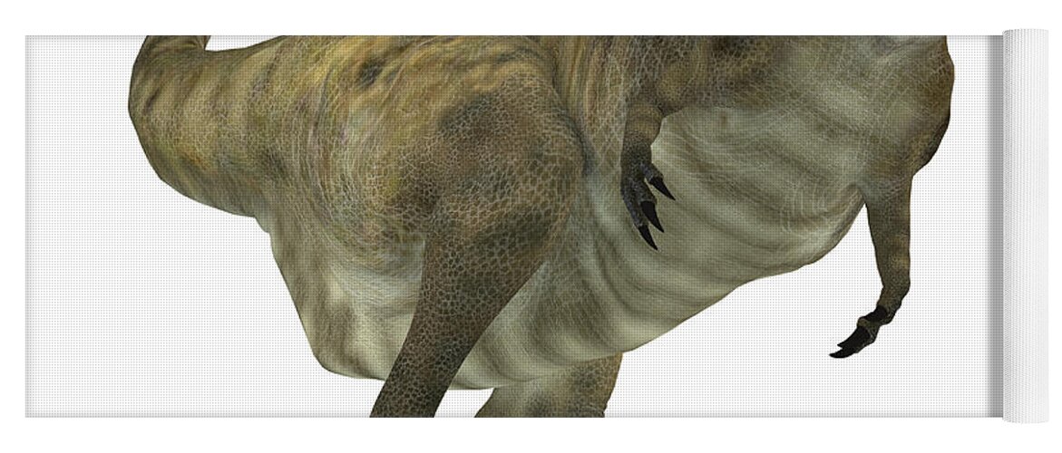Abelisaurus Yoga Mat featuring the painting Abelisaurus Predator by Corey Ford