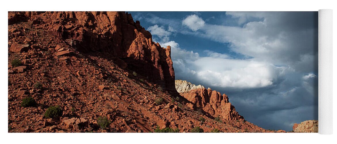 Abiquiu Yoga Mat featuring the photograph Abiquiu Red Rocks by Ginger Stein