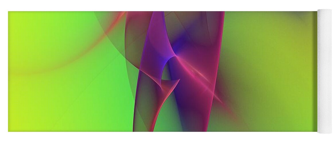 Abstracts Yoga Mat featuring the digital art Abstract 091610 by David Lane