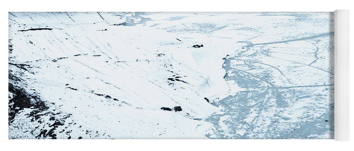 Winter Landscape Yoga Mat featuring the photograph Glacier Winter Landscape, Iceland with by Michalakis Ppalis