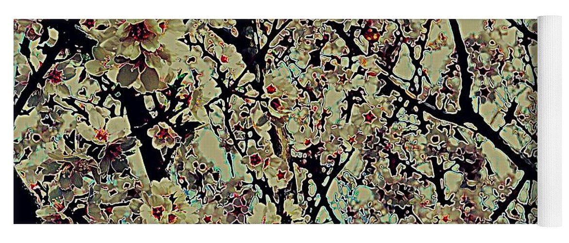 Japanese Yoga Mat featuring the photograph Abstract Blossoms by Diane montana Jansson