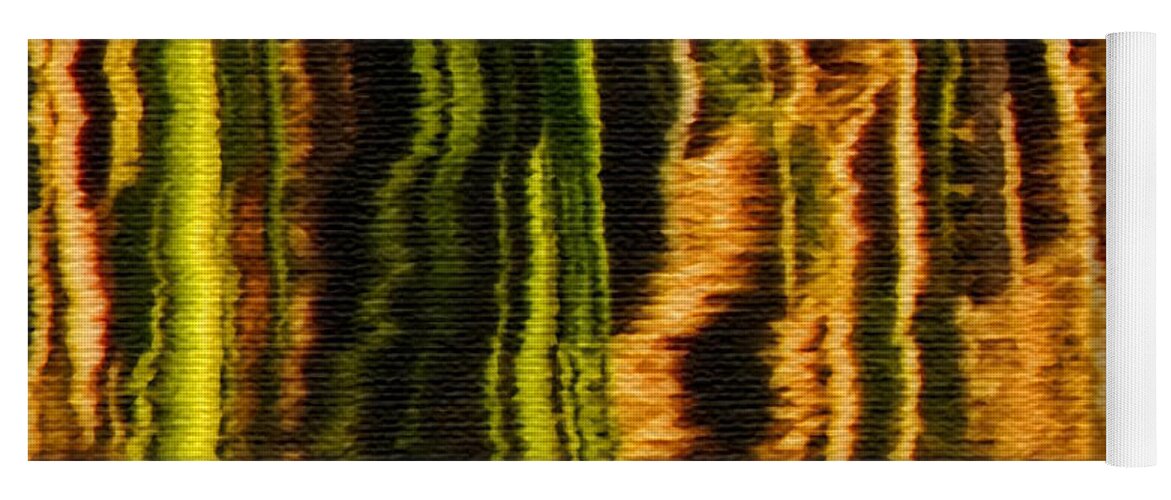 Abstract Yoga Mat featuring the photograph Abstract Reeds Triptych Middle by Steven Sparks