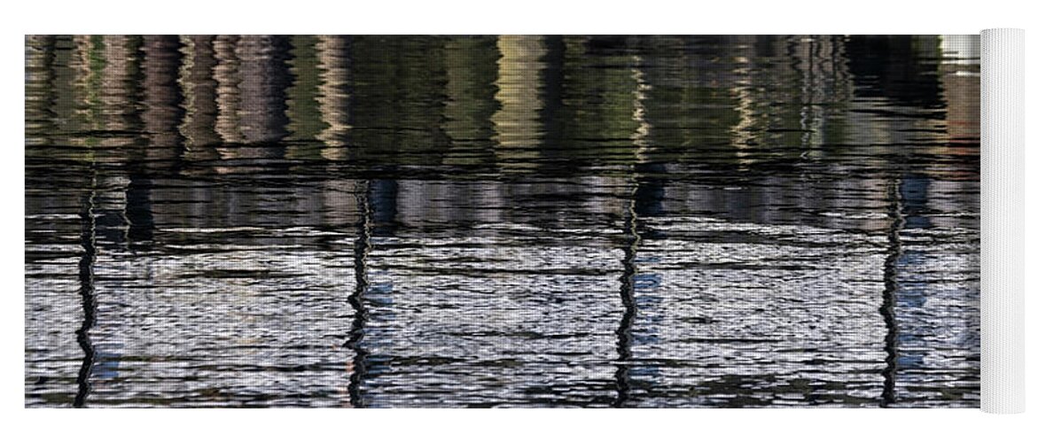 Abstract Yoga Mat featuring the photograph Abstract Reflections by Shirley Mitchell