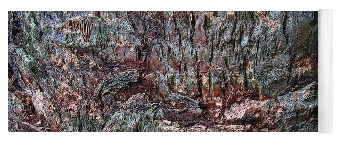 Abstract Yoga Mat featuring the photograph Abstract Tree Bark by Juergen Roth