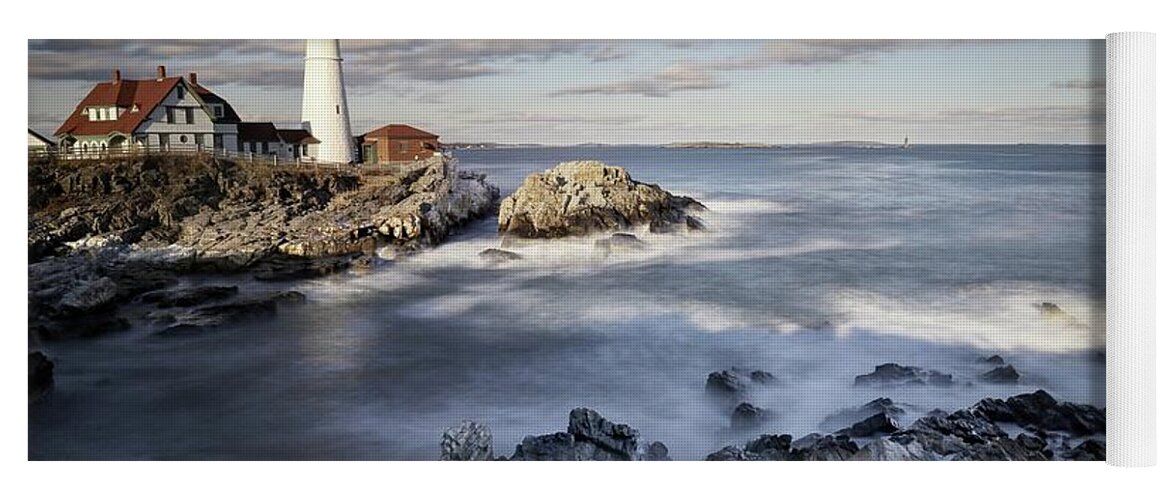 Lighthouse Yoga Mat featuring the photograph Afternoon Light by John Meader