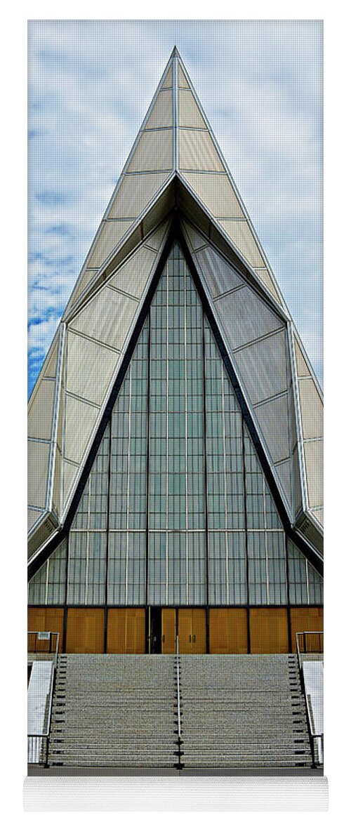 Air Force Yoga Mat featuring the photograph Air Force Chapel Study 8 by Robert Meyers-Lussier