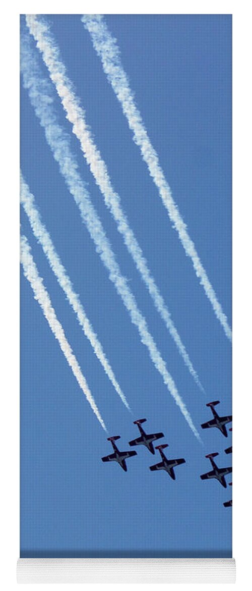 Blue Angles Yoga Mat featuring the photograph Air Show 1 by Cheryl Del Toro