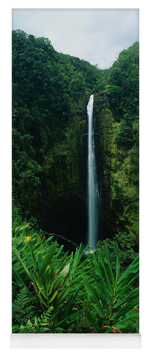 Photography Yoga Mat featuring the photograph Akaka Falls by Panoramic Images