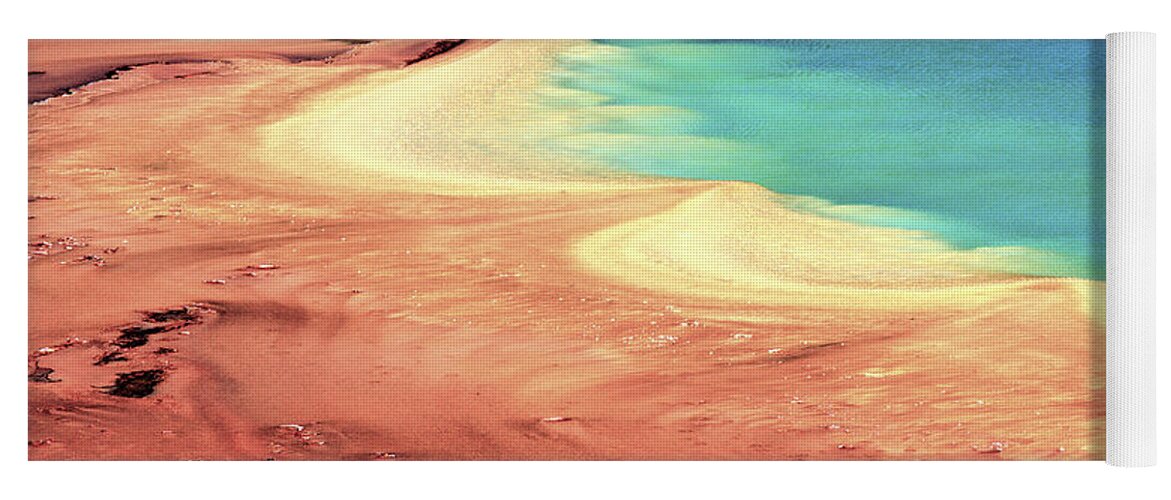 Grand Prismatic Yoga Mat featuring the photograph Algae Mat Pastels by Adam Jewell