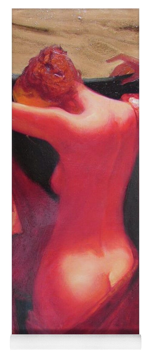 Ignatenko Yoga Mat featuring the painting All the mourners by Sergey Ignatenko