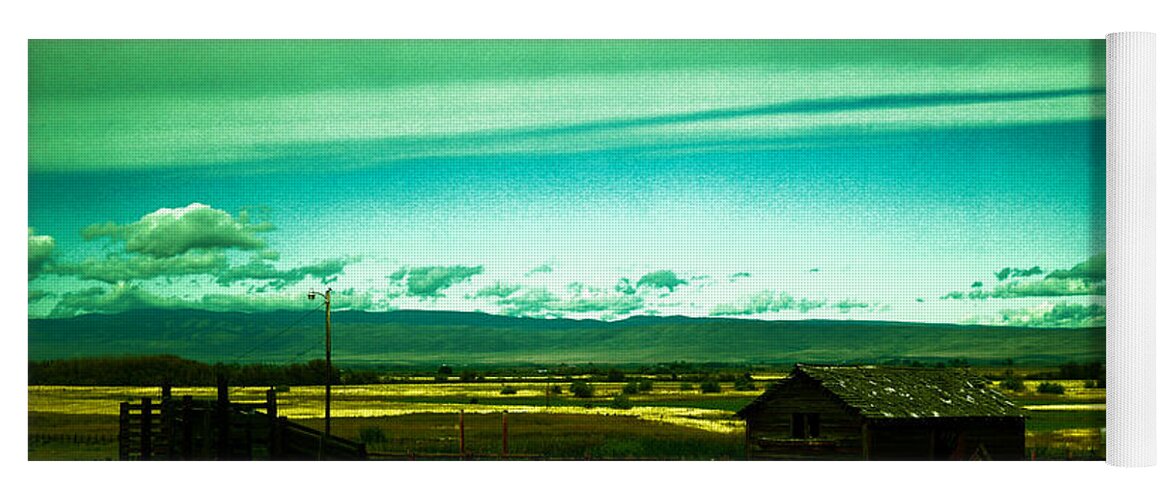 Rural Yoga Mat featuring the photograph Alone in the valley by Jeff Swan