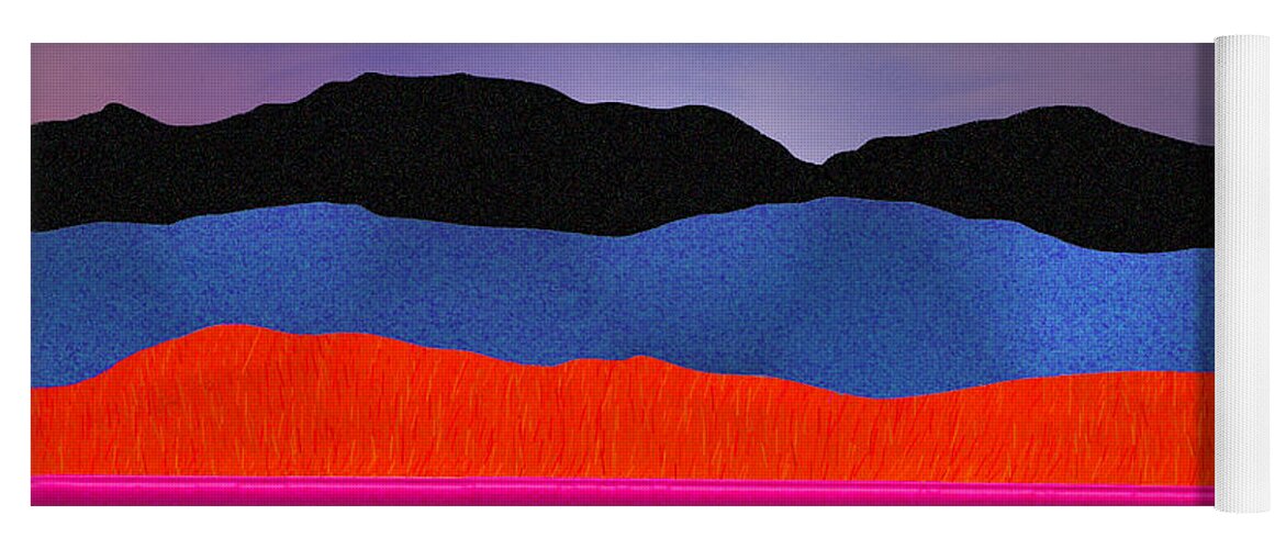 Abstract Yoga Mat featuring the photograph Alpenglow by Paul Wear