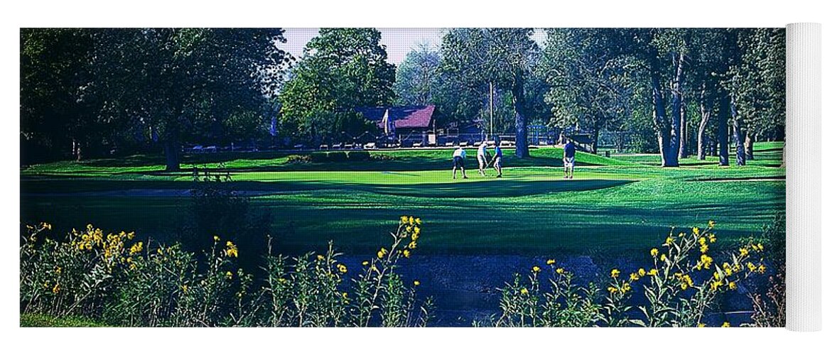 American Golf Course Yoga Mat featuring the photograph American Golf Course by Frank J Casella