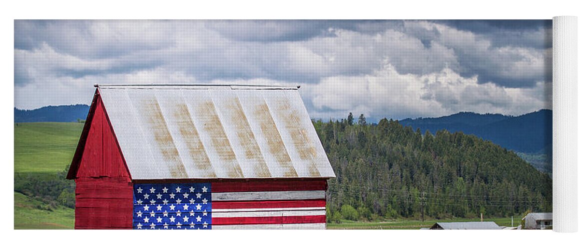 America Yoga Mat featuring the photograph American Landscape by Wesley Aston