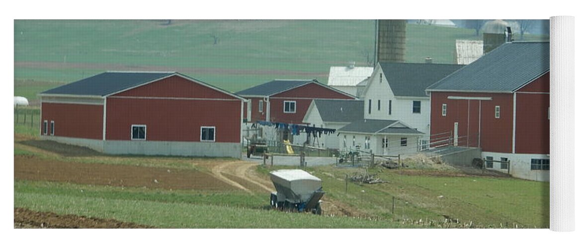 Amish Yoga Mat featuring the photograph Amish Homestead 6 by Christine Clark