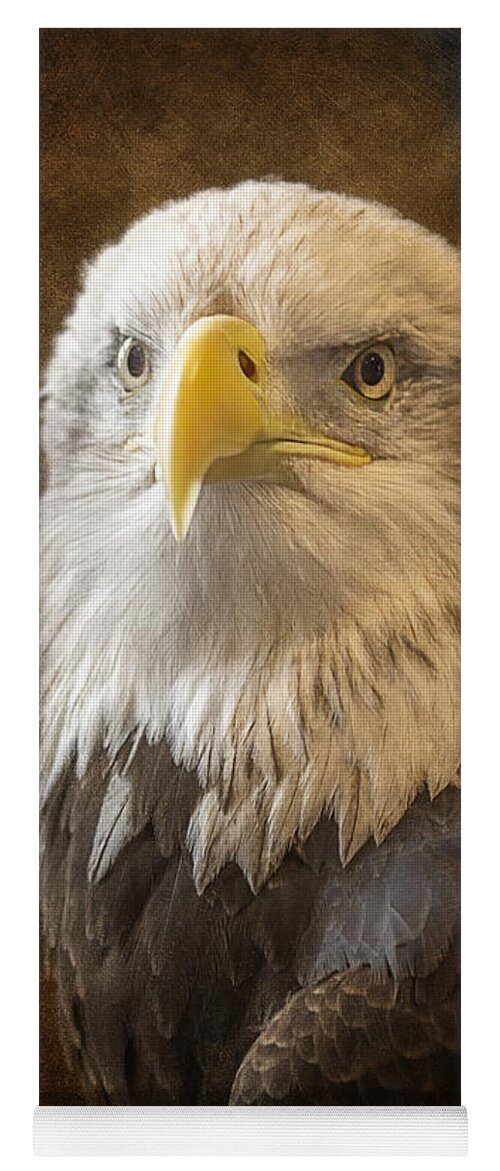 Eagle Yoga Mat featuring the photograph An Eagles Majesty by Bill and Linda Tiepelman