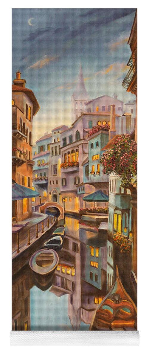 Venice Painting Yoga Mat featuring the painting An Evening in Venice by Charlotte Blanchard