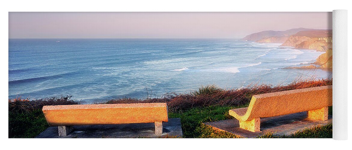 Coast Yoga Mat featuring the photograph An outstanding view by Mikel Martinez de Osaba