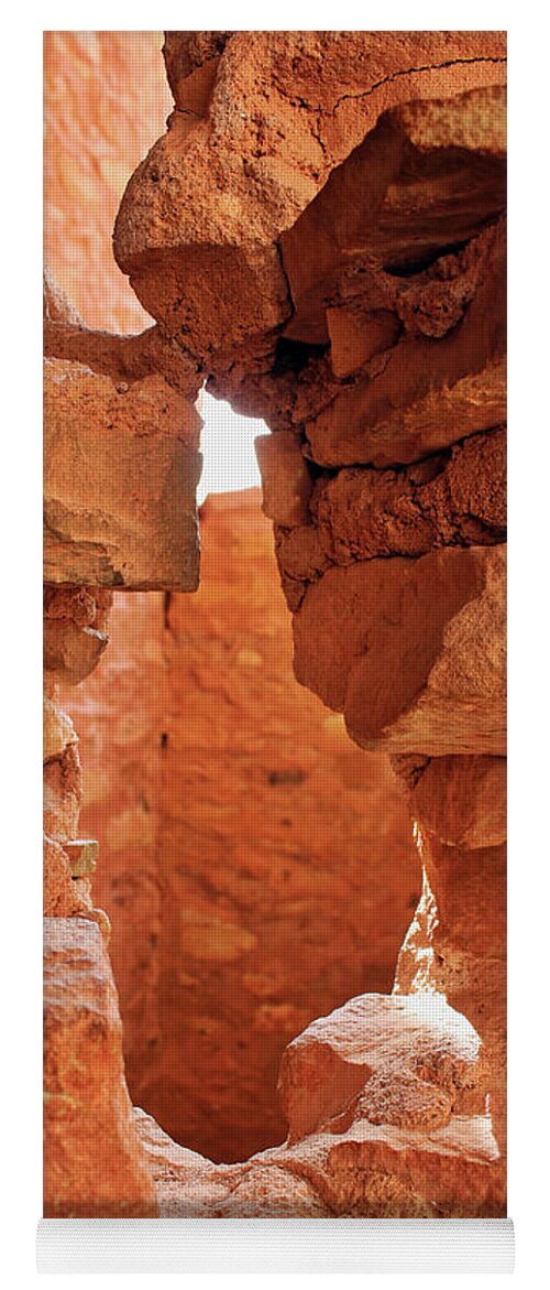 Cliff Dwellings Yoga Mat featuring the photograph Anasazi Cliff Dwellings #8 by Lorraine Baum