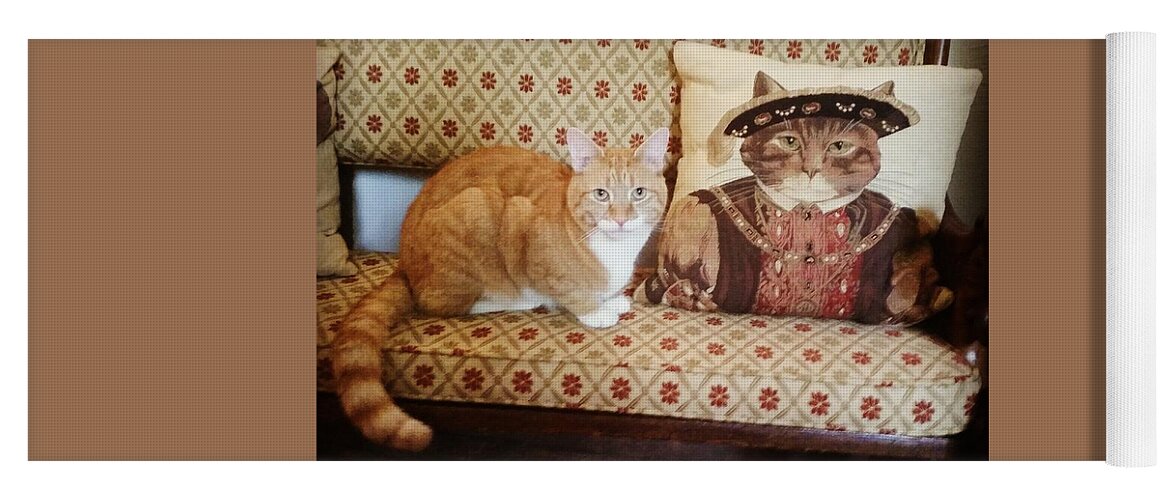 Cat Yoga Mat featuring the photograph Ancestor by Rowena Tutty