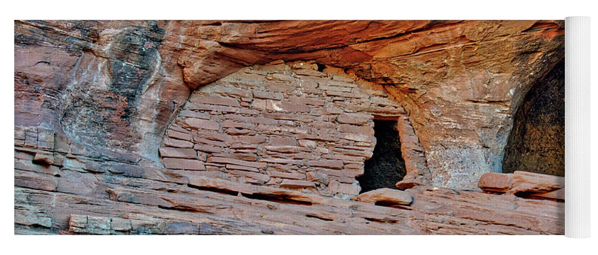 Mystery Valley Yoga Mat featuring the photograph Ancient Ruins Mystery Valley Colorado Plateau Arizona 05 by Thomas Woolworth