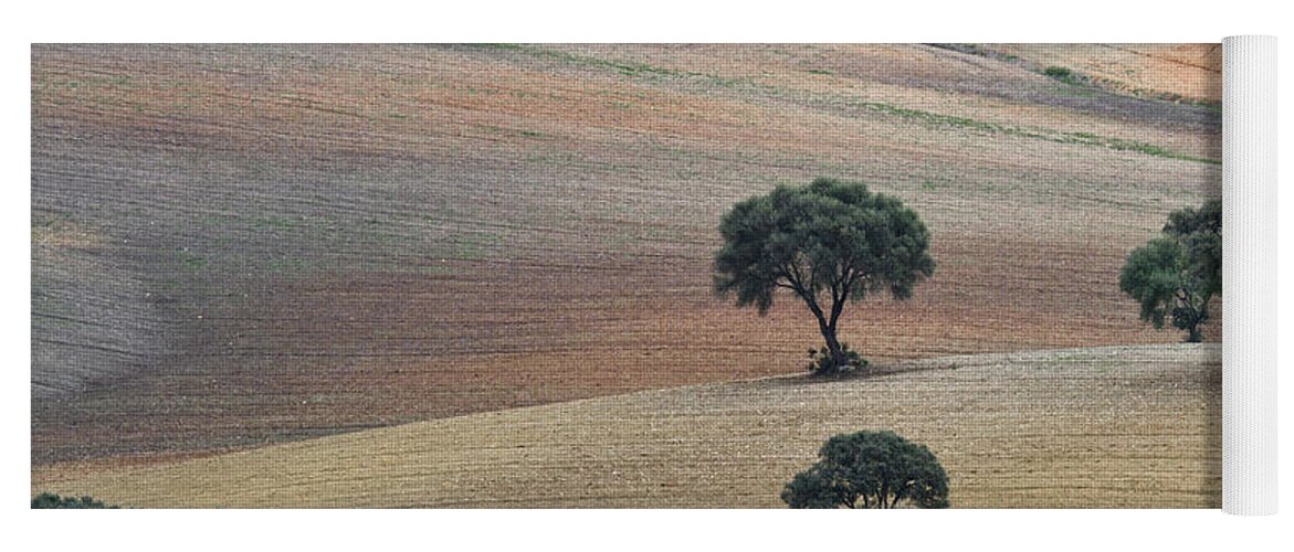 Landscape Yoga Mat featuring the photograph Andalusian Landscape by Heiko Koehrer-Wagner