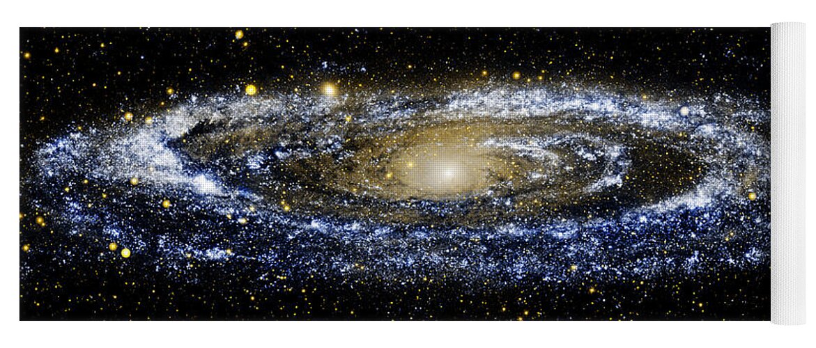 Andromeda Galaxy Yoga Mat featuring the photograph Andromeda Galaxy enhanced by Weston Westmoreland