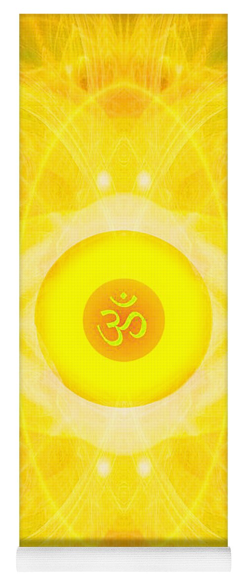 Angel Yoga Mat featuring the digital art Angel of the Sun by Diana Haronis