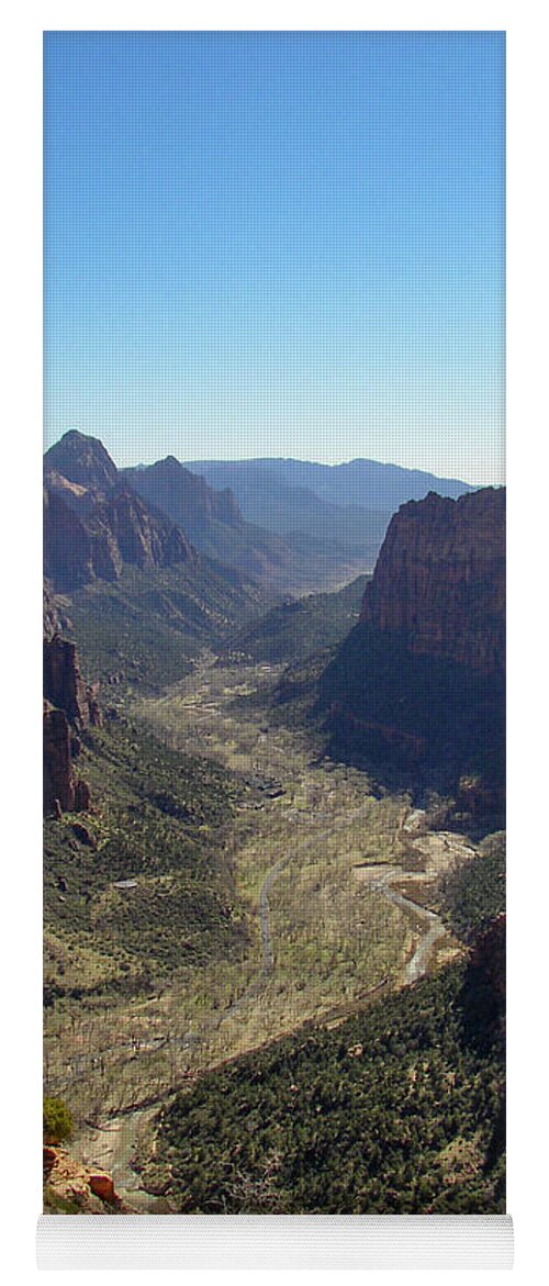 Landscape Photography Yoga Mat featuring the photograph Angel's Landing by K Bradley Washburn
