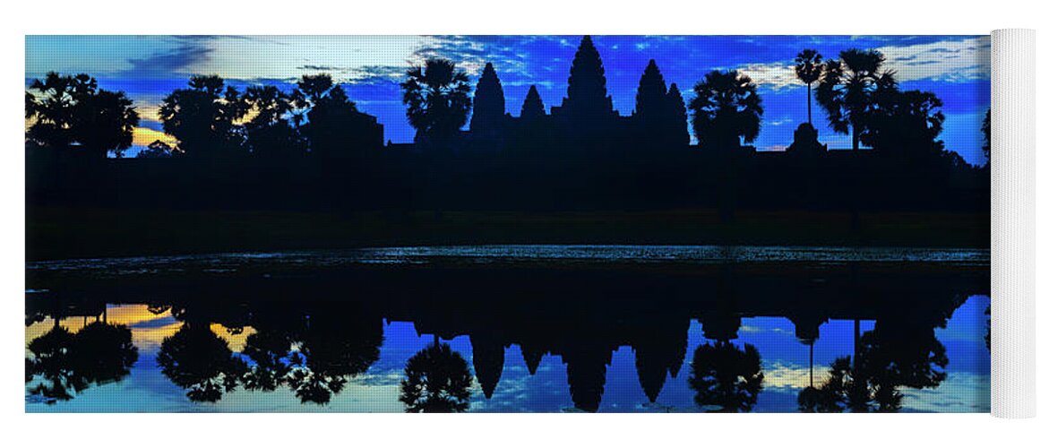 Angkor Yoga Mat featuring the photograph Angkor Dawn by Stephen Stookey