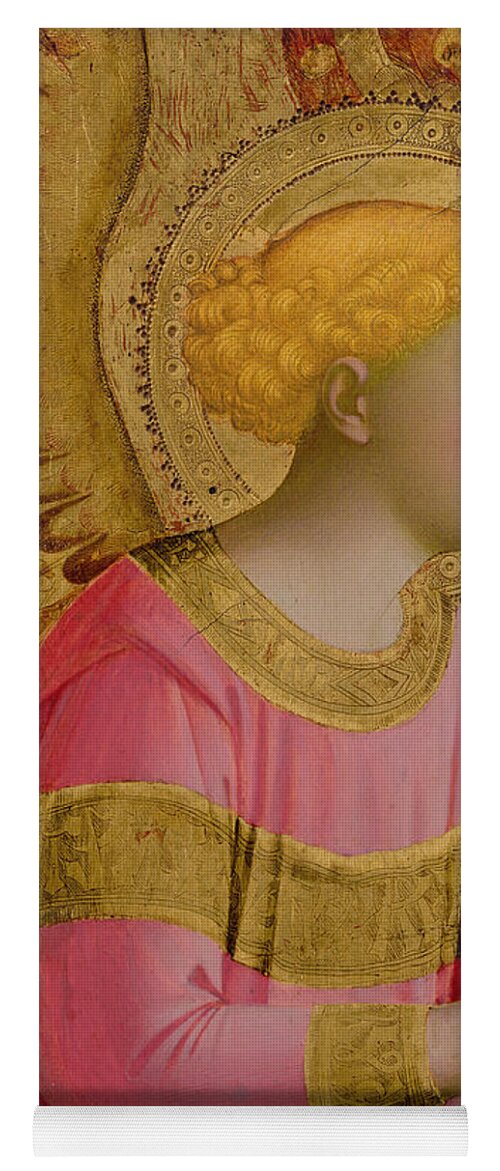 Annunciatory Yoga Mat featuring the painting Annunciatory Angel by Fra Angelico