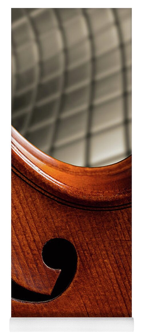 Violin Yoga Mat featuring the photograph Antique Violin 1732.66 #2 by M K Miller