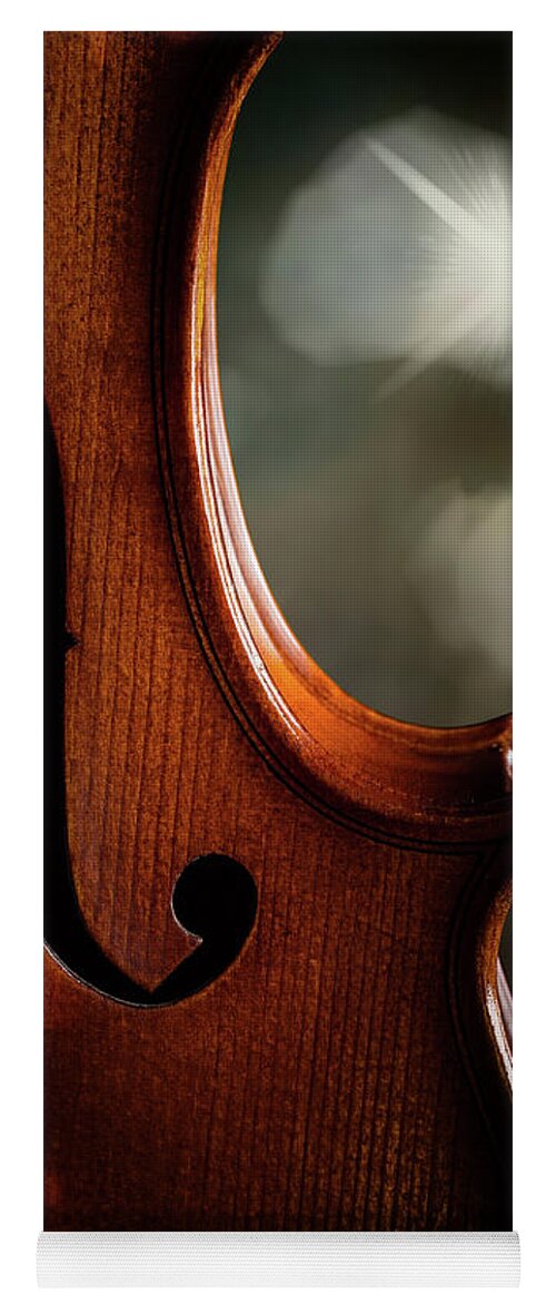Violin Yoga Mat featuring the photograph Antique Violin 1732.70 by M K Miller