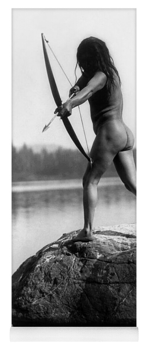 1910 Yoga Mat featuring the photograph Archery: Nootka Indian by Granger