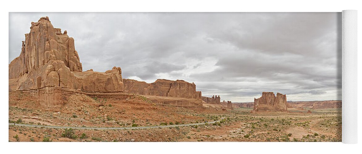 Arches Nat'l Park Yoga Mat featuring the photograph Arches Entry by Peter J Sucy