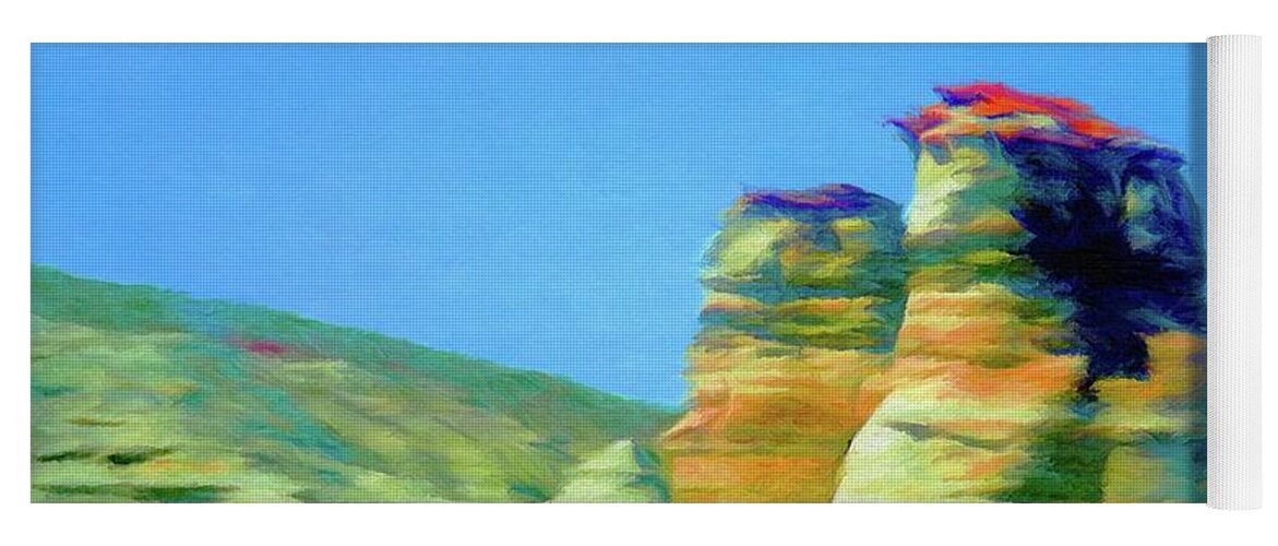 Arizona Yoga Mat featuring the painting Arizona Spring by Jeffrey Kolker