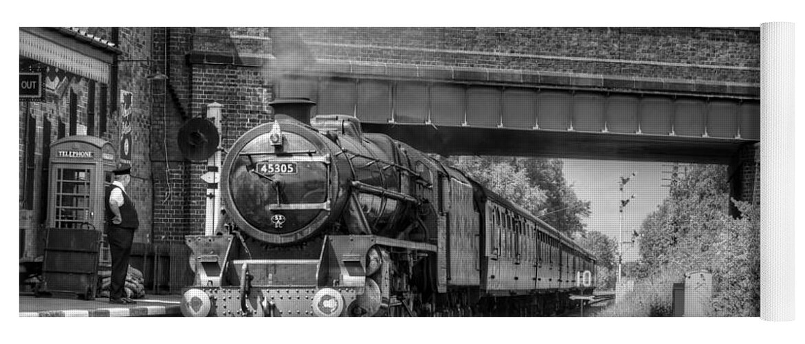 Steam Yoga Mat featuring the photograph Arrival at Quorn by David Birchall