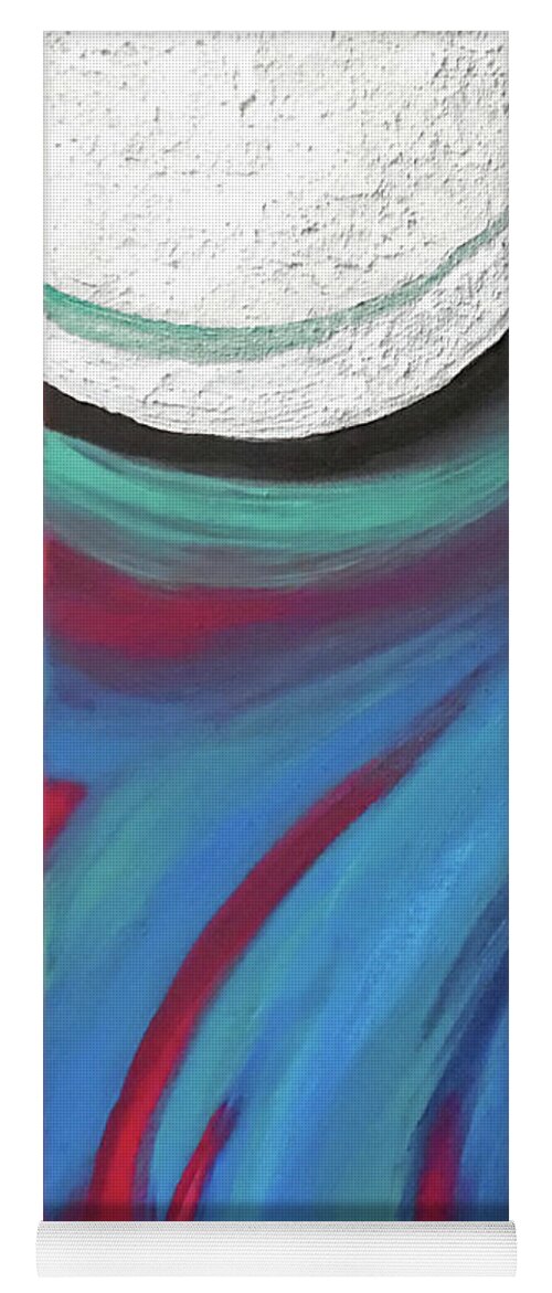 Full Moon Sky Yoga Mat featuring the painting Zealous Glow by Jilian Cramb - AMothersFineArt