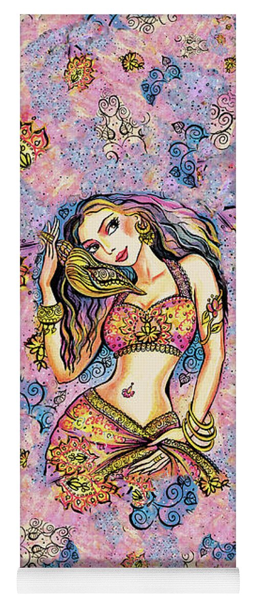 Belly Dancer Yoga Mat featuring the painting Karishma by Eva Campbell