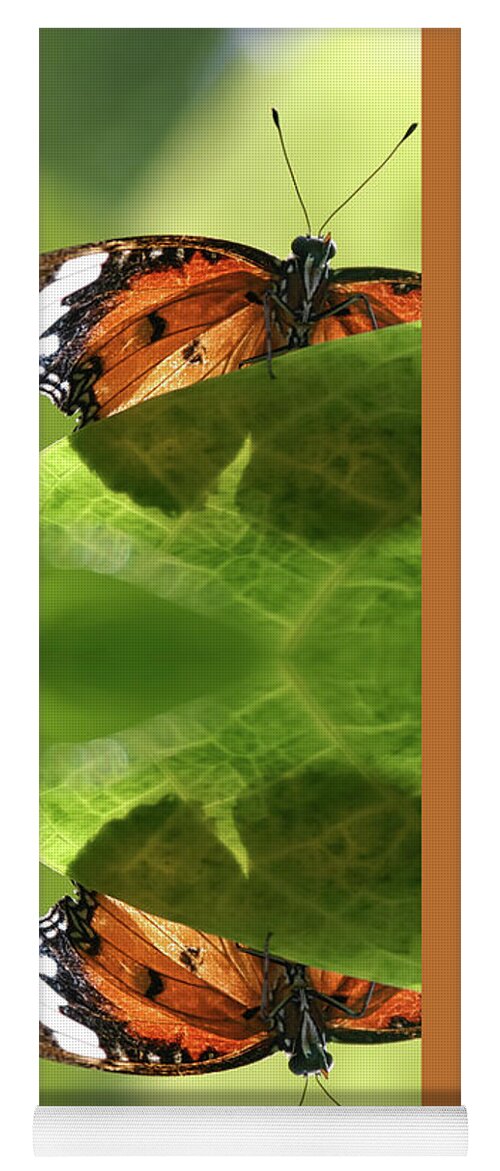 Painted Lady Butterfly Yoga Mat featuring the photograph Preview - by Julie Weber