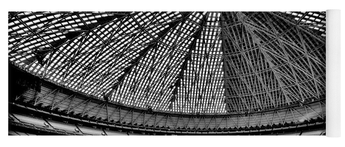 Houston Yoga Mat featuring the photograph Astrodome 8 by Benjamin Yeager