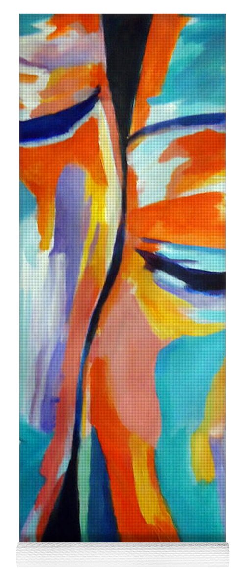 Affordable Original Paintings Yoga Mat featuring the painting At rest by Helena Wierzbicki